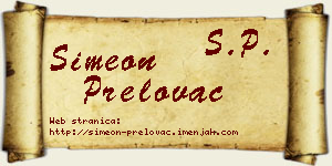 Simeon Prelovac vizit kartica